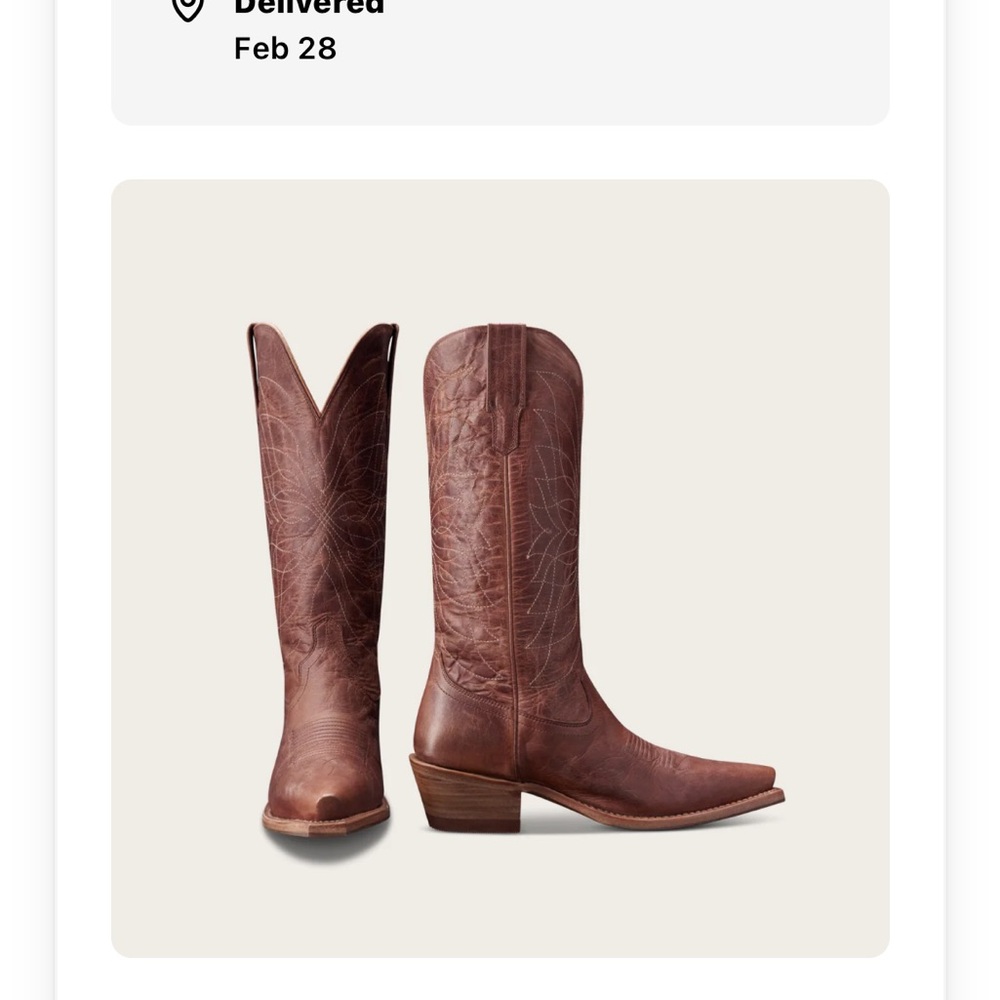 Tecovas Annie Monarch Brown Heeled Boots